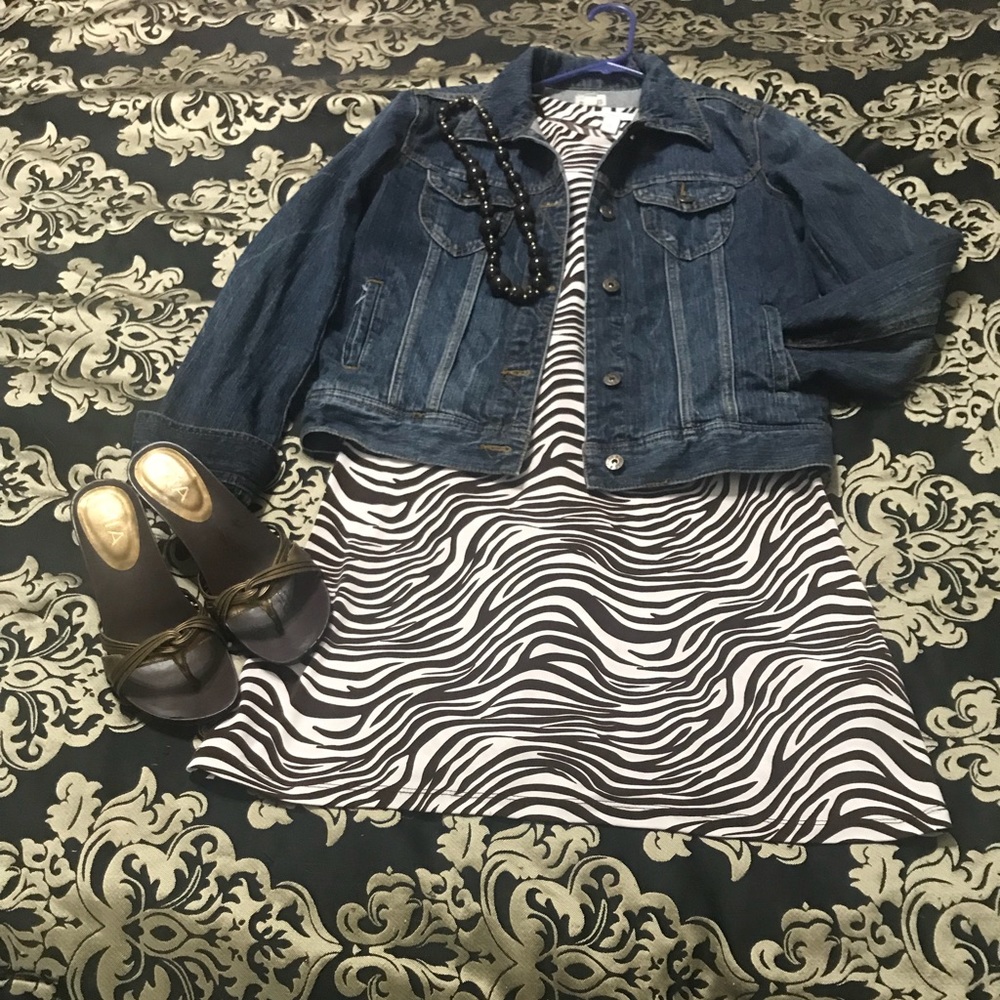 Zebra Print Casual Dress